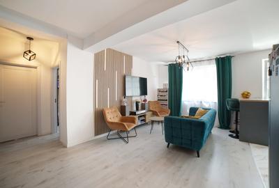 Apartament cu 3 camere semidecomandat, mobilat în Popești-Leordeni