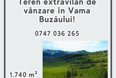 Teren de 1740 mp, în Vama Buzăului - 5