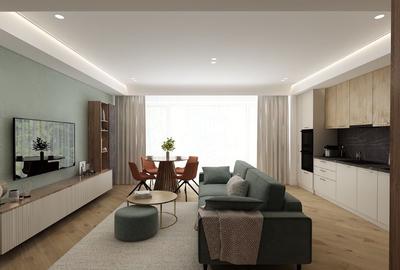Apartament cu 3 camere decomandat, mobilat în Central