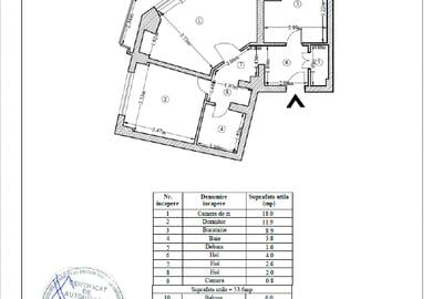 Apartament cu 2 camere decomandat în Banu Manta - 1