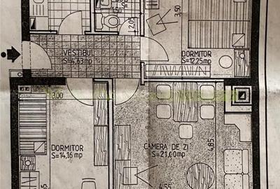 Apartament cu 3 camere decomandat în Primăverii
