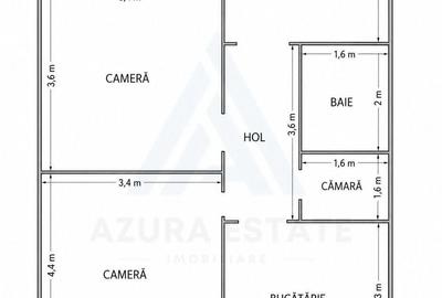 Casă cu 3 camere decomandat în Central