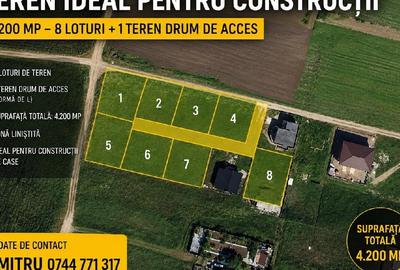 Teren Construcții intravilan de 4200 mp, în Vest