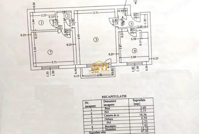 Apartament cu 2 camere semidecomandat în Central