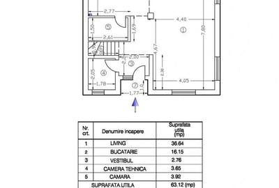 Casă cu 4 camere în Central