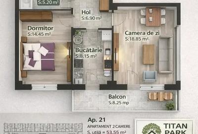 Apartament cu 2 camere decomandat în Theodor Pallady - 1