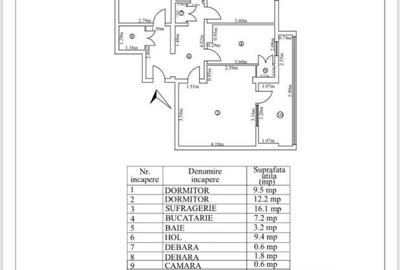 Apartament cu 3 camere in Micro 18 - 11