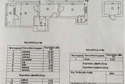 Centru- apartament 3 camere - 5