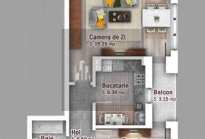 Apartament cu 2 camere decomandat, mobilat în Ozana - 9