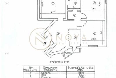 Apartament cu 3 camere decomandat în Central - 5