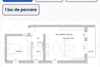 Apartament cu 2 camere decomandat în Girocului