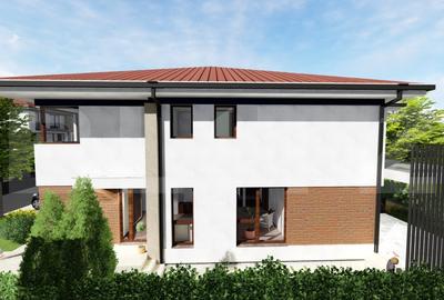 Casa moderna 192 mp, 5 camere, Living, Bucatarie, ansamblu premium - 3