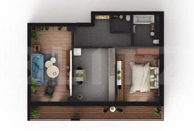 Apartament cu 2 camere decomandat în Vișani - 7