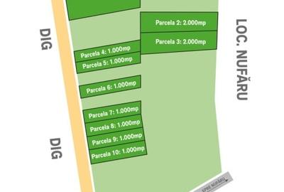 Proprietar vând 2,4 ha de teren parcelat, lângă Dunăre la Nufăru, Tulcea