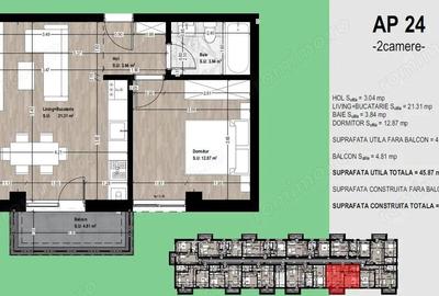 Muta-te acum la tine acasa! Apartament nou, mobilat, utilat ?i parcare inclusa - 8