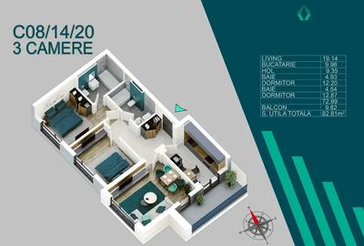 Apartament Izolat Fonic | 3 camere | Finisaje De Calitate - 6