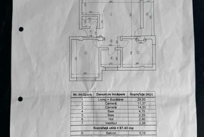 Apartament cu 3 camere decomandat în Păcii - 3