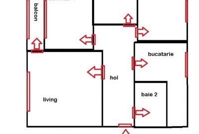An 1992 3 Camere 76m 2 Bai CENTRALA RENOVAT Lizeanu Lacul Tei Maica Domnului - 16