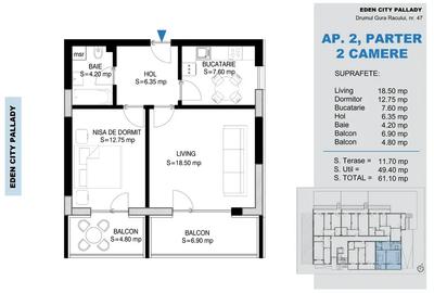 Apartament cu 2 camere decomandat în Theodor Pallady - 7