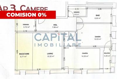 COMISION 0% - APARTAMENT 3 CAMERE, BLOC 2025 - 1