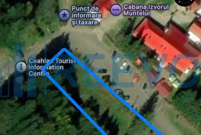 Teren Izvorul Muntelui, Bicaz, la baza traseelor de la Varful Toaca