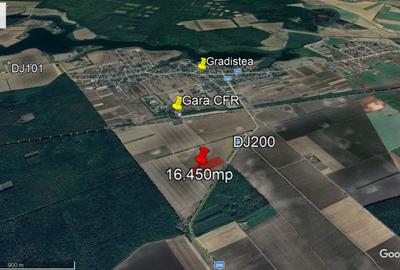 Teren agricol extravilan de 16450 mp, în Grădiștea - 2