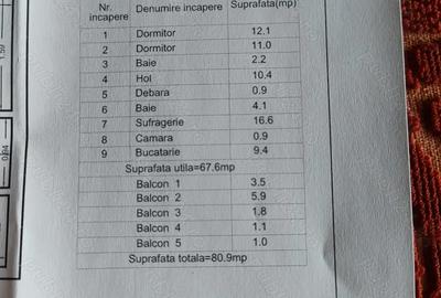 Apartament cu 3 camere decomandat în Central - 1