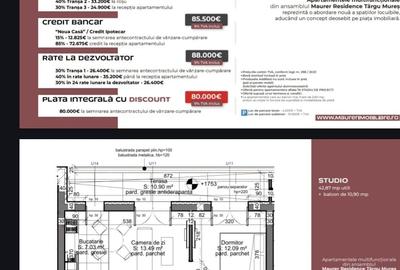 Studio si garsoniera de vanzare noi in complex Maurer, tva 9% inclus - 3
