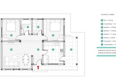 CASA INDIVIDUALA, 3 CAMERE,81 MP UTILI, 400MP TEREN, MIROSLAVA - 6
