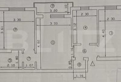 Apartament cu 3 camere semidecomandat, mobilat în Tătărași - 12