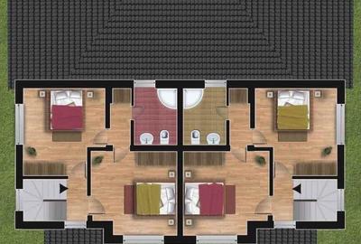 Duplex cu 4 camere cu Canalizare în Corbeanca - 16