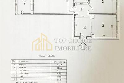 Apartament cu 2 camere decomandat, mobilat în Central - 17