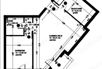 Apartament cu 2 camere semidecomandat în Florești - 7