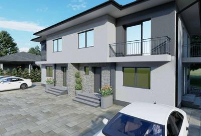 Duplex de vanzare, 124 mp, la rosu sau semifinisat - 1