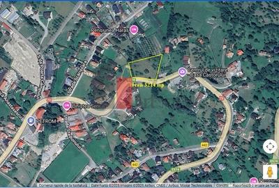 Teren intravilan 3214 mp  în Rucăr cu deschidere 56 m în DN73 - 3