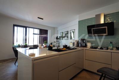 Penthouse cu 4 camere semidecomandat, mobilat în Barbu Văcărescu - 8