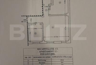 Apartament cu 2 camere semidecomandat, mobilat în Tomești - 7