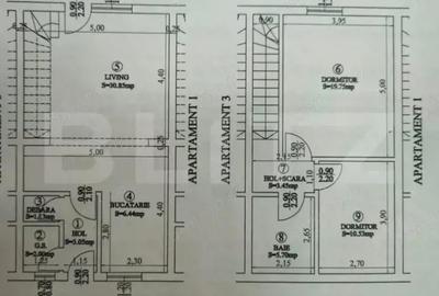 Triplex cu 3 camere, 84 mp utili, 40 mp de teren, zona Eroilor - 1