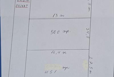Teren de 450 mp, în Vânătorii Mici - 1