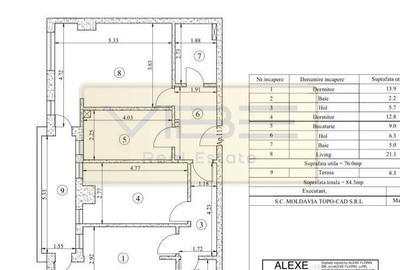 Tatarasi - 84mp -3 camere/2bai- Intabulat Comision 0% - 1