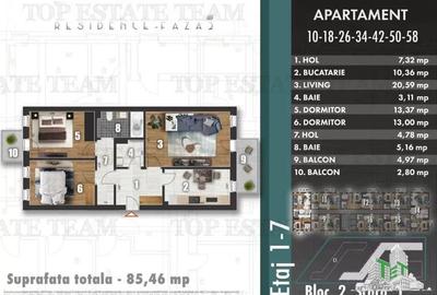 Apartament spatios 3 camere decomandate, bloc nou, zona Berceni - 1