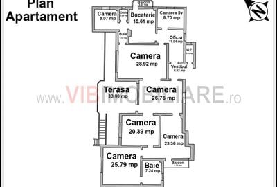 Apartament cu 6 camere semidecomandat în Unirii - 20