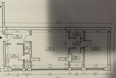 Apartament 2 camere, SAD, parter, semidecomandat, Cetății, comision 0%