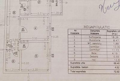 Apartament cu 3 camere decomandat în Drăgășani - 3