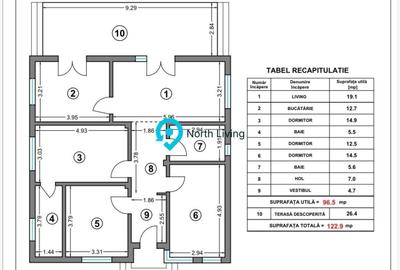 Casă cu 4 camere cu Teren 500 Mp în Pajura