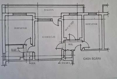 Apartament cu 3 camere semidecomandat în Tomis III - 1