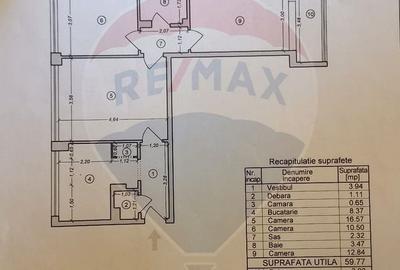 Apartament cu 3 camere semidecomandat, mobilat în Titan