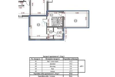 Apartament cu 3 camere în Lefaia - 2