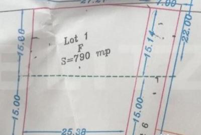 Teren de 790 mp, în Central - 2