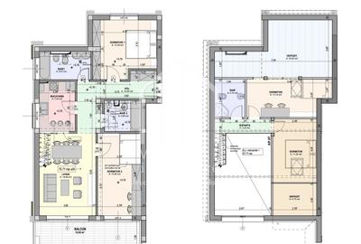 Penthouse cu 5 camere semidecomandat, mobilat în Cristian - 4